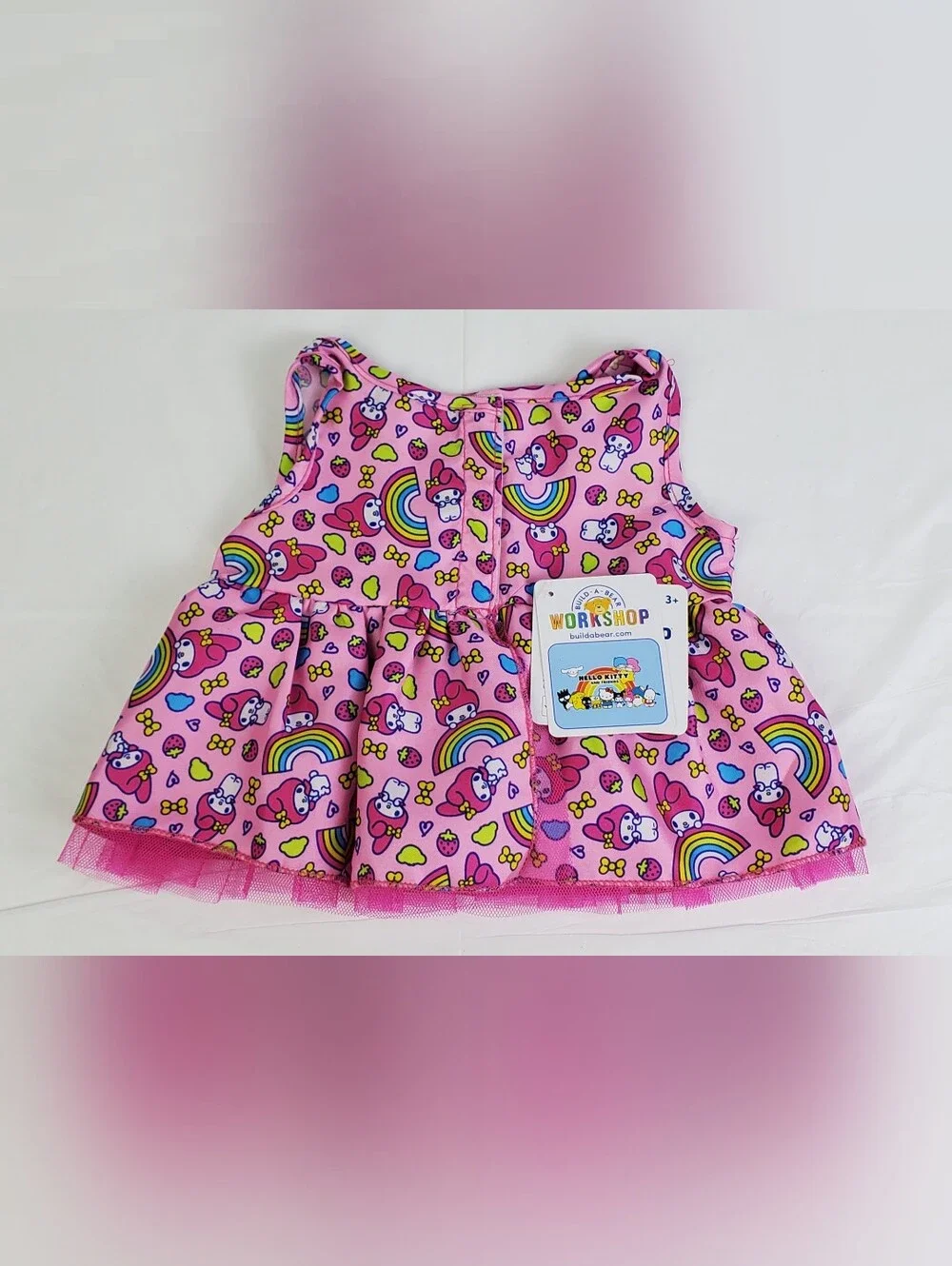 Build-A-Bear BABW Sanrio Hello Kitty and Friends My Melody Rainbow Dress Outfit